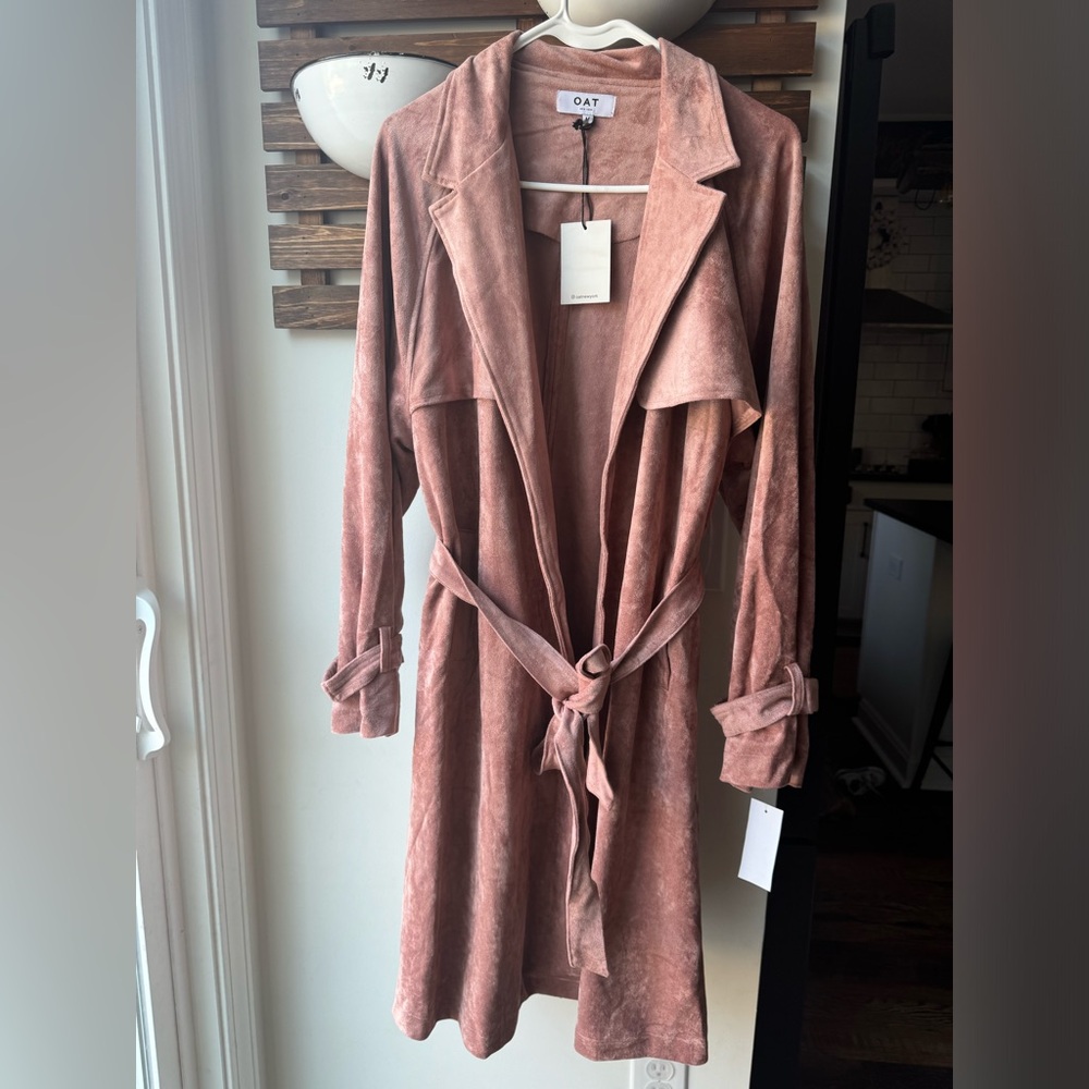 Oat New York blush trench coat suede, heavy, medium - Picture 2 of 10